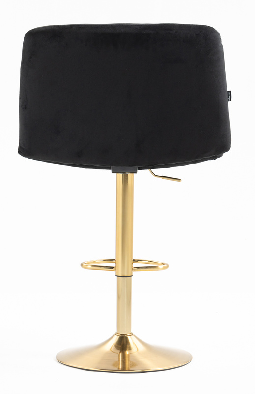 HOKER HR150W CZARNY WELUR ZŁOTA PODSTAWA