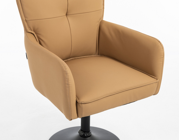 HOKER HR250N KARMELOWY EKOSKÓRA PREMIUM SOFT CZARNA PODSTAWA