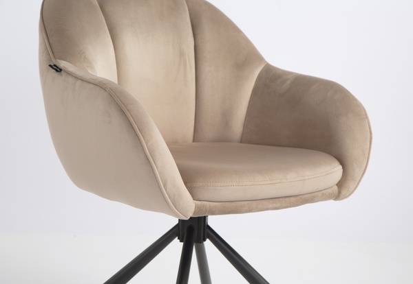 HOKER HR2055 LATTE WELUR CZARNY PAJĄK