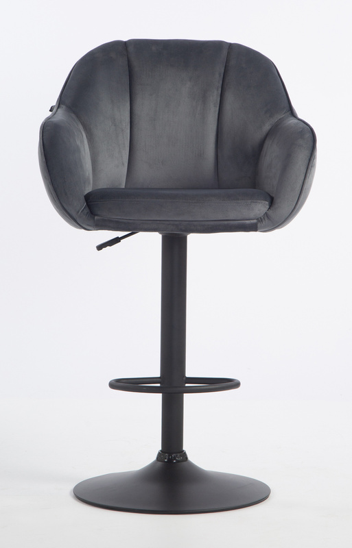 HOKER HR2055W GRAFITOWY WELUR CZARNA PODSTAWA