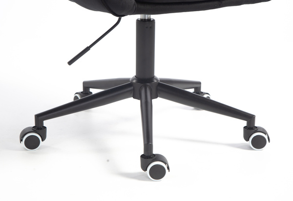 HOKER HR2055K CZARNY WELUR CZARNA PODSTAWA