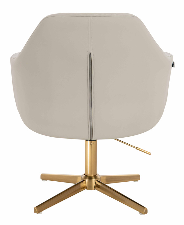 HOKER HR831CROSS ECRU EKOSKÓRA PREMIUM SOFT ZŁOTA PODSTAWA