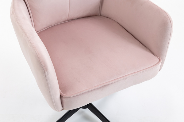 HOKER HR250CROSS PUDROWY RÓŻ WELUR  CZARNA PODSTAWA