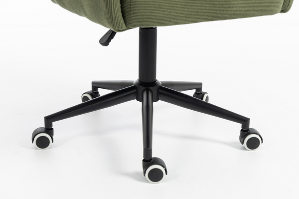 HOKER HR250K ZIELONY SZAŁWIA PREMIUM CORD SZTRUKS CZARNA PODSTAWA