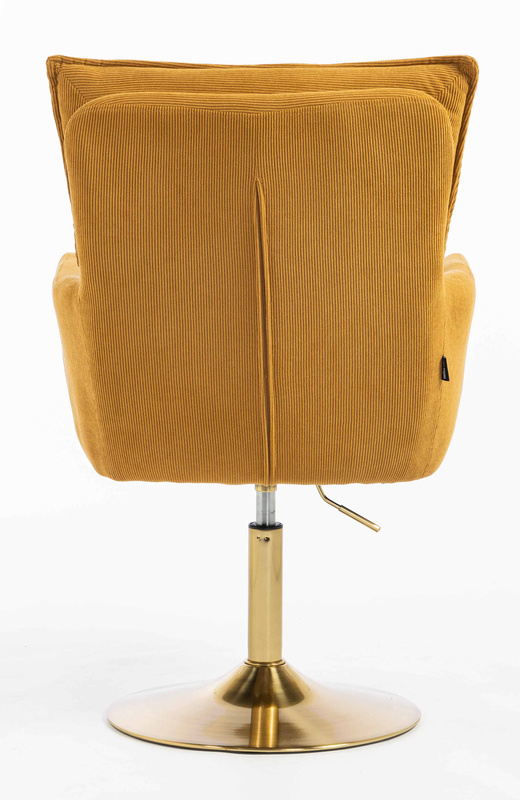 HOKER HR250N ŻÓŁTY CURRY PREMIUM CORD SZTRUKS ZŁOTA PODSTAWA