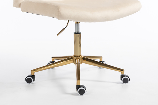 HOKER HR150K KREMOWY WELUR ZŁOTA PODSTAWA