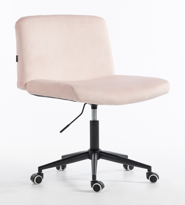 HOKER HR150K PUDROWY RÓŻ WELUR CZARNA PODSTAWA