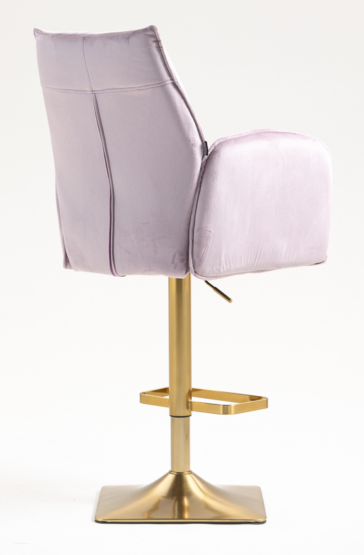 FOTEL HR280KW WRZOSOWY WELUR ZŁOTA PODSTAWA