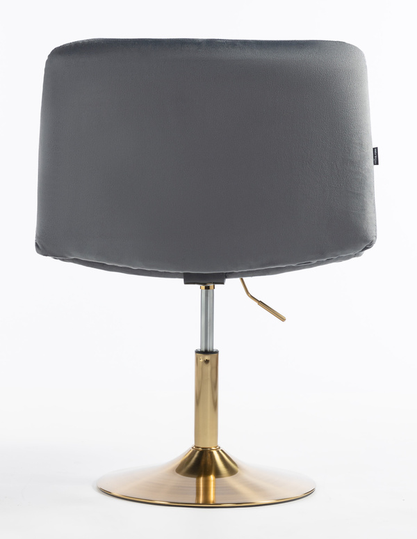 HOKER HR150N GRAFITOWY WELUR ZŁOTA PODSTAWA