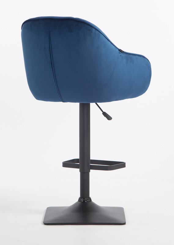 HOKER HR2055KW CIEMNE MORZE WELUR CZARNA PODSTAWA