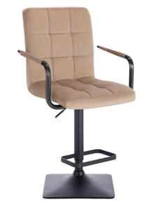 HOKER HR1015WP KWADRAT LATTE WELUR CZARNA PODSTAWA