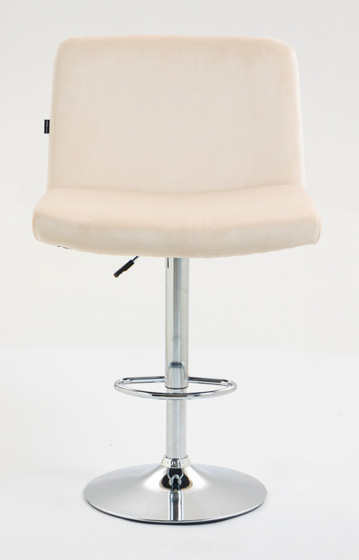 HOKER HR150W KREMOWY WELUR CHROMOWANA PODSTAWA