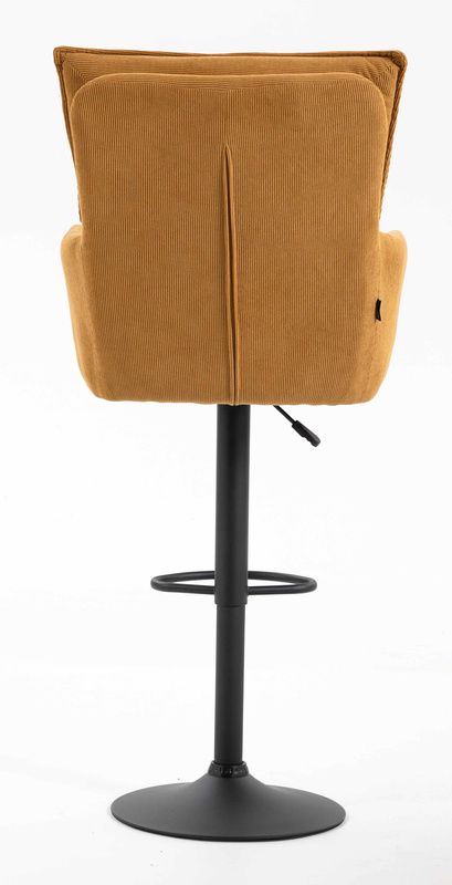 HOKER HR250W ŻÓŁTY CURRY PREMIUM CORD SZTRUKS CZARNA PODSTAWA