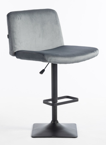 HOKER HR150KW GRAFITOWY WELUR CZARNA PODSTAWA