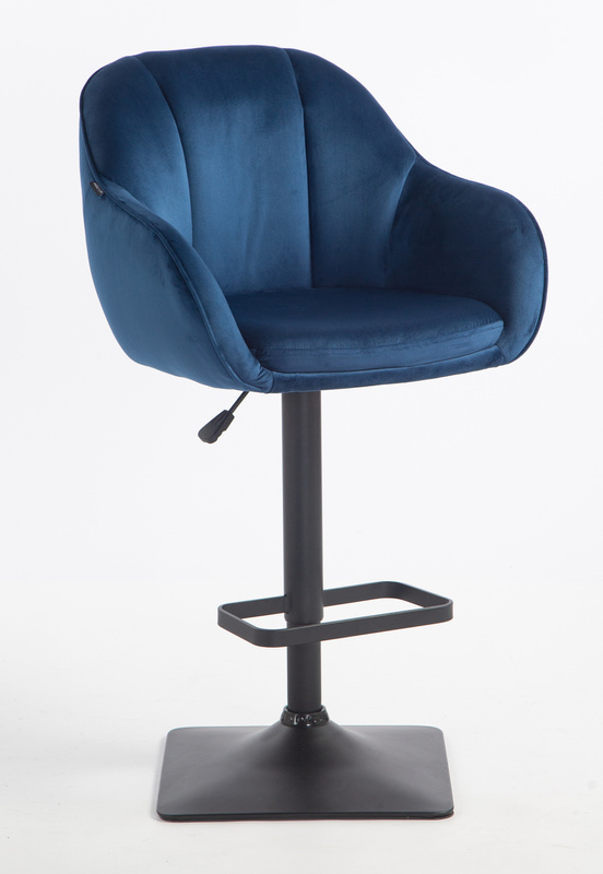 HOKER HR2055KW CIEMNE MORZE WELUR CZARNA PODSTAWA