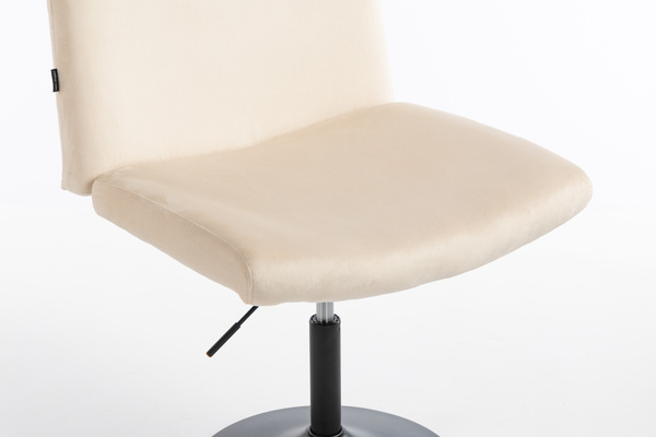 HOKER HR150N KREMOWY WELUR CZARNA PODSTAWA