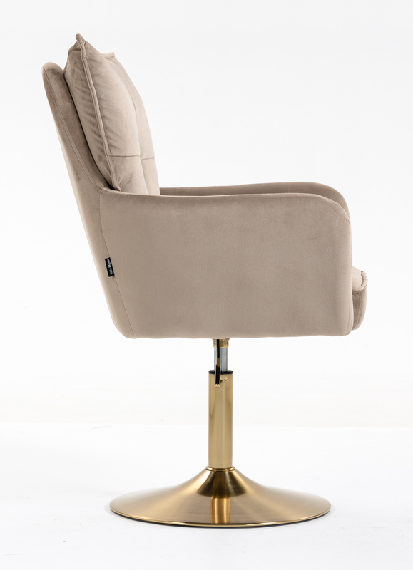 HOKER HR250N LATTE WELUR  ZŁOTA PODSTAWA