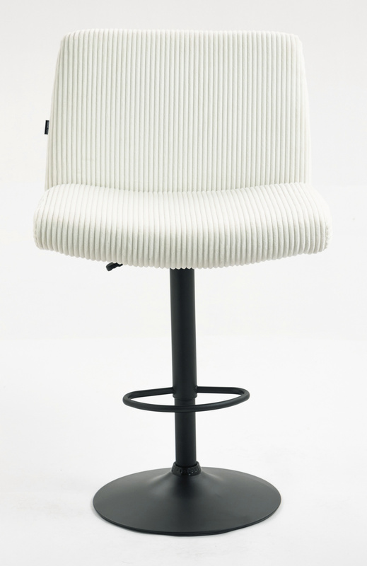 HOKER HR150W BIAŁY SZTRUKS CZARNA PODSTAWA