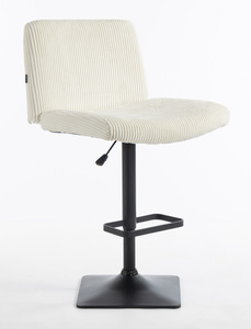 HOKER HR150KW BIAŁY SZTRUKS CZARNA PODSTAWA