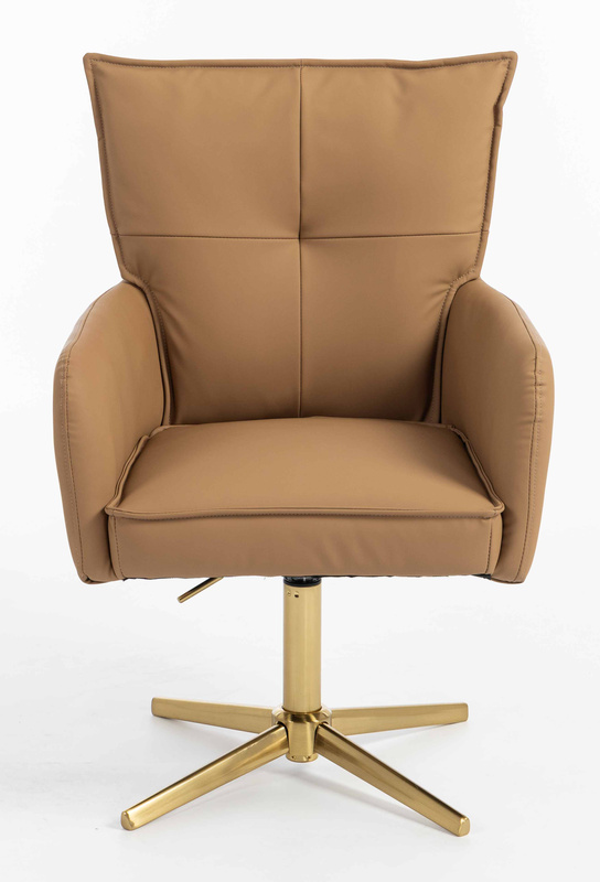 HOKER HR250CROSS KARMELOWY EKOSKÓRA PREMIUM SOFT ZŁOTA PODSTAWA