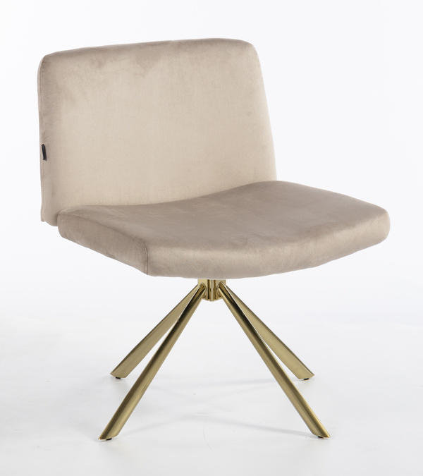 HOKER HR150 PAJĄK LATTE WELUR  ZŁOTA PODSTAWA