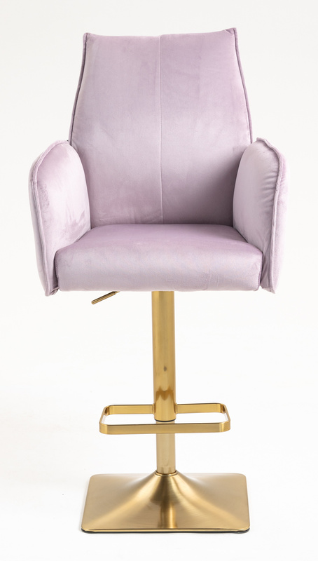 FOTEL HR280KW WRZOSOWY WELUR ZŁOTA PODSTAWA