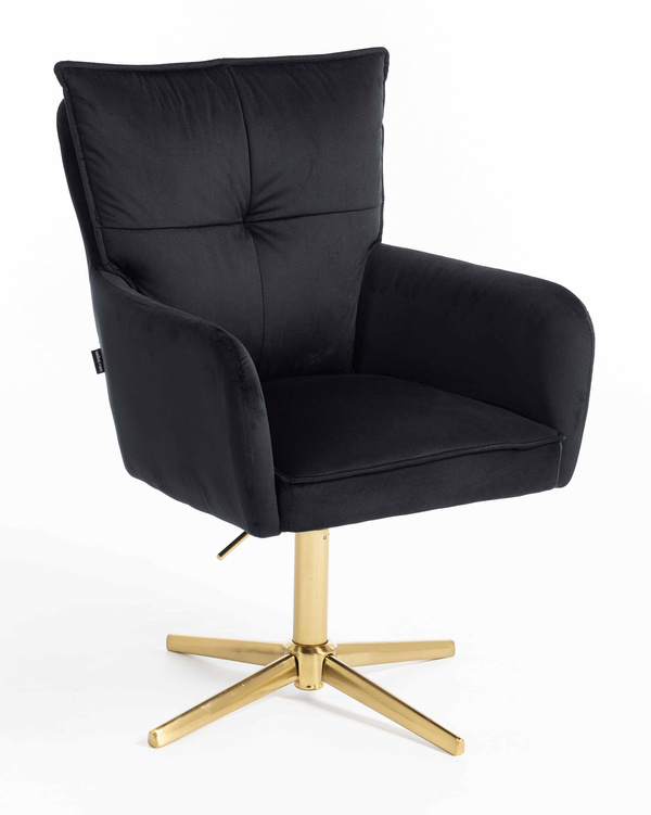 HOKER HR250CROSS CZARNY WELUR  ZŁOTA PODSTAWA