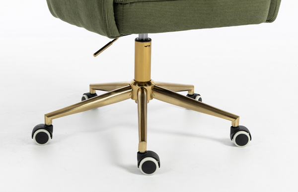 HOKER HR250K ZIELONY SZAŁWIA PREMIUM CORD SZTRUKS ZŁOTA PODSTAWA