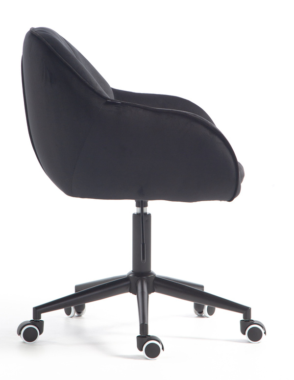 HOKER HR2055K CZARNY WELUR CZARNA PODSTAWA