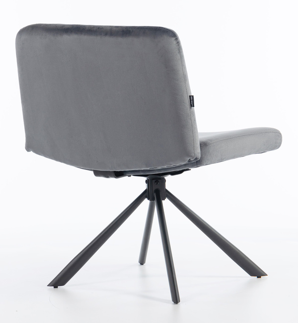 HOKER HR150 PAJĄK GRAFITOWY WELUR CZARNA PODSTAWA