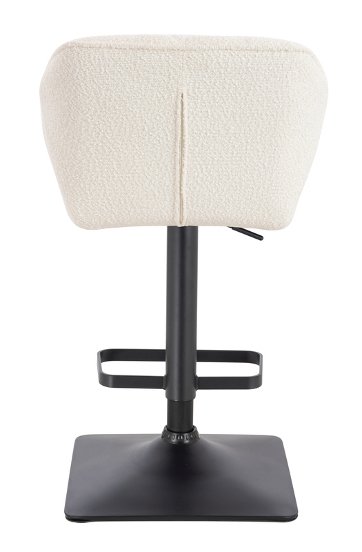 FOTEL HR111KW KREMOWY BARANEK CZARNA PODSTAWA
