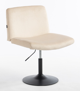 HOKER HR150N KREMOWY WELUR CZARNA PODSTAWA