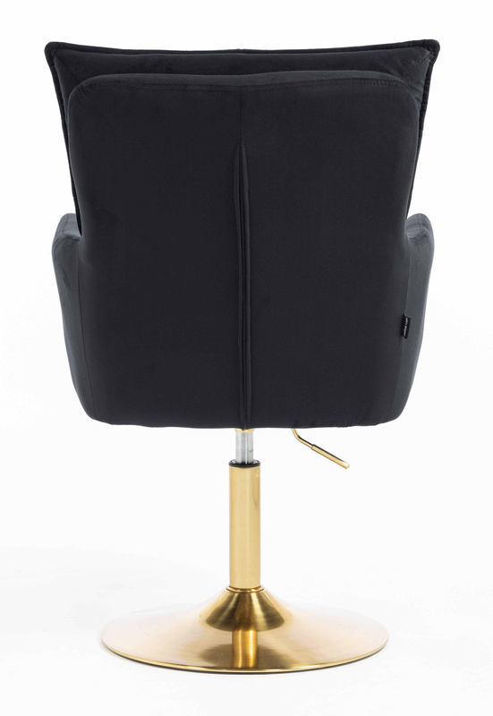 HOKER HR250N CZARNY WELUR  ZŁOTA PODSTAWA