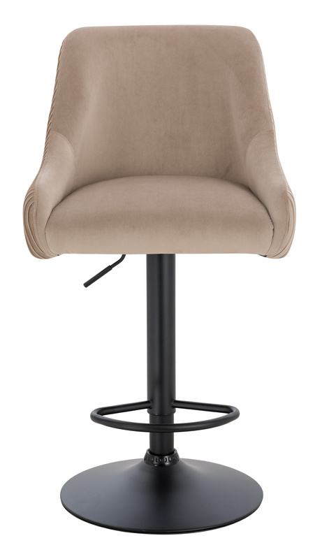 FOTEL HR920W LATTE WELUR CZARNA PODSTAWA