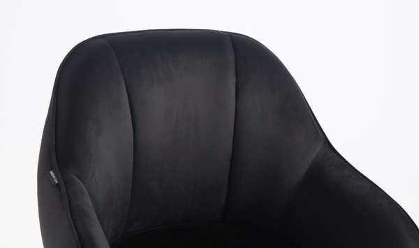 HOKER HR2055N CZARNY WELUR CZARNA PODSTAWA