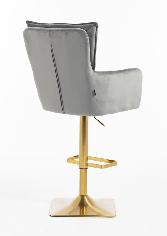 HOKER HR250KW GRAFITOWY WELUR  ZŁOTA PODSTAWA