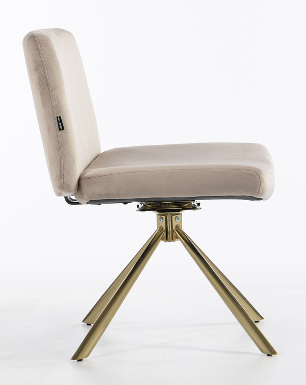 HOKER HR150 PAJĄK LATTE WELUR  ZŁOTA PODSTAWA