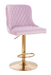 FOTEL HR940W WRZOSOWY WELUR ZŁOTA PODSTAWA