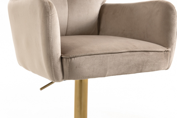 HOKER HR250KW LATTE WELUR  ZŁOTA PODSTAWA