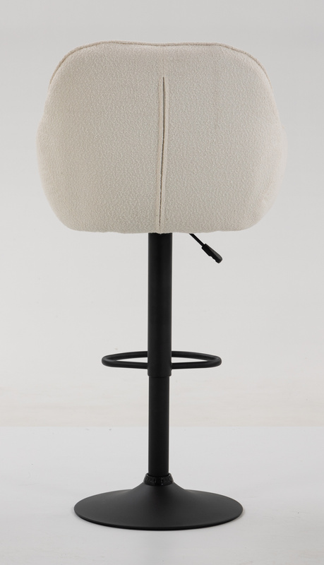 HOKER HR2055W KREMOWY BARANEK CZARNA PODSTAWA