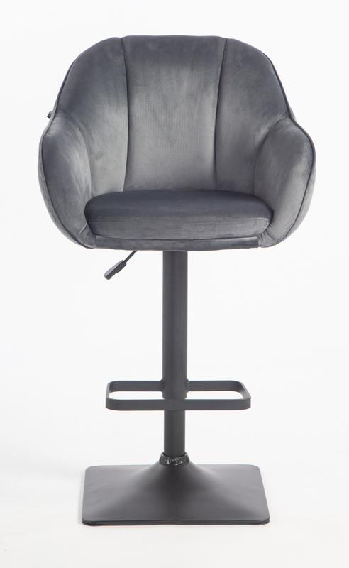 HOKER HR2055KW GRAFITOWY WELUR CZARNA PODSTAWA