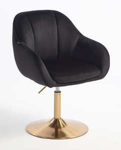 HOKER HR2055N CZARNY WELUR ZŁOTA PODSTAWA