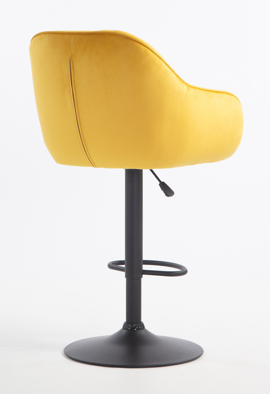 HOKER HR2055W ŻÓŁTY WELUR CZARNA PODSTAWA