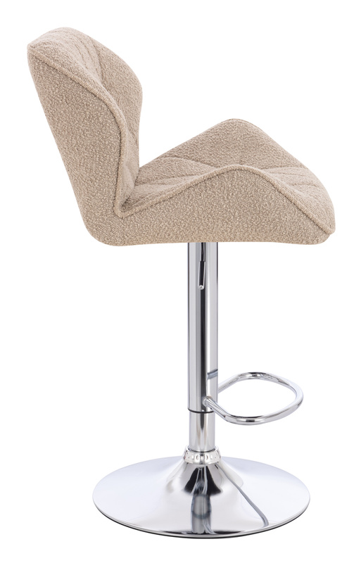 FOTEL HR111W LATTE BARANEK CHROMOWANA PODSTAWA