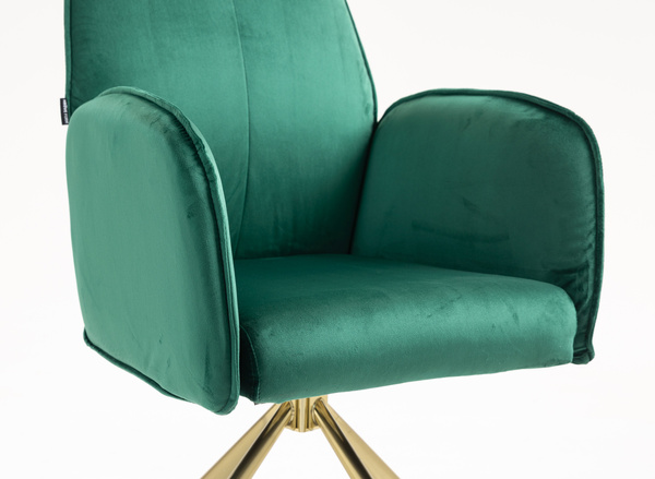 HOKER HR280 BUTELKOWA ZIELEŃ WELUR ZŁOTA PAJĄK