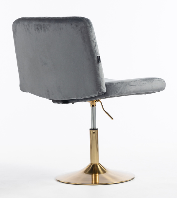 HOKER HR150N GRAFITOWY WELUR ZŁOTA PODSTAWA