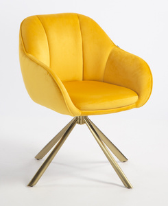 HOKER HR2055 ZÓŁTY WELUR ZŁOTY PAJĄK