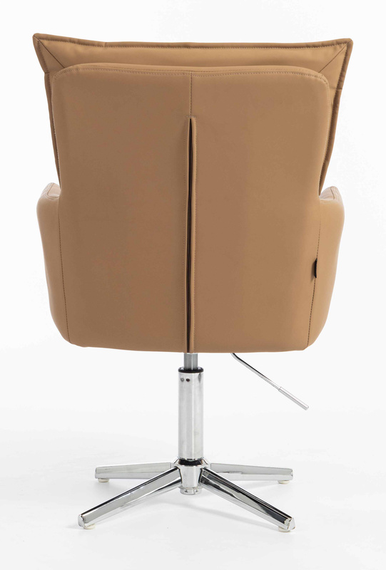 HOKER HR250CROSS KARMELOWY EKOSKÓRA PREMIUM SOFT CHROMOWANA PODSTAWA