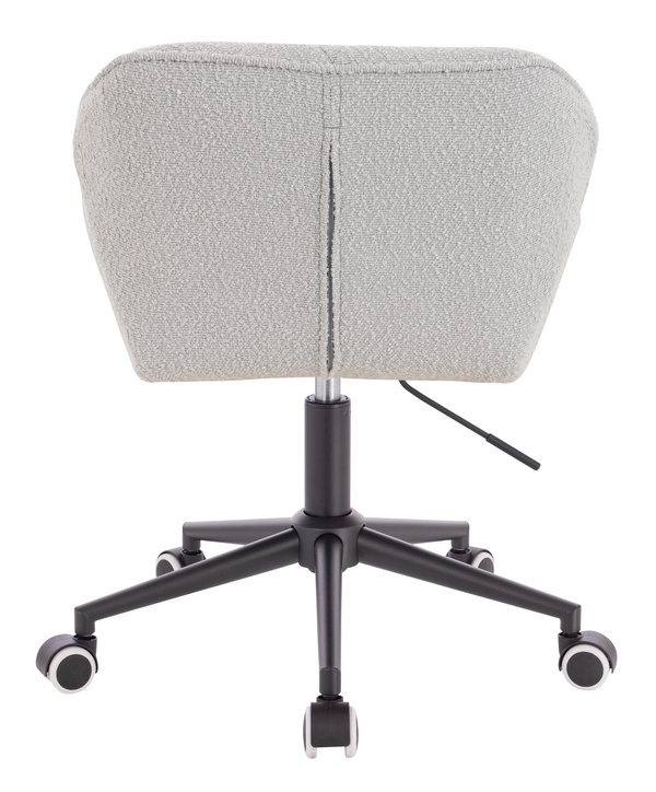 FOTEL HR111K SZARY BARANEK CZARNA PODSTAWA