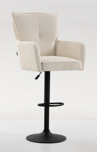 HOKER HR250W KREMOWY BARANEK CZARNA PODSTAWA